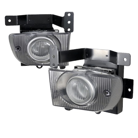 Spec-D Tuning 92-95 Honda Civic Oem Fog Light Kit Clear Lens 4Dr Model Only LF-CV924OEM